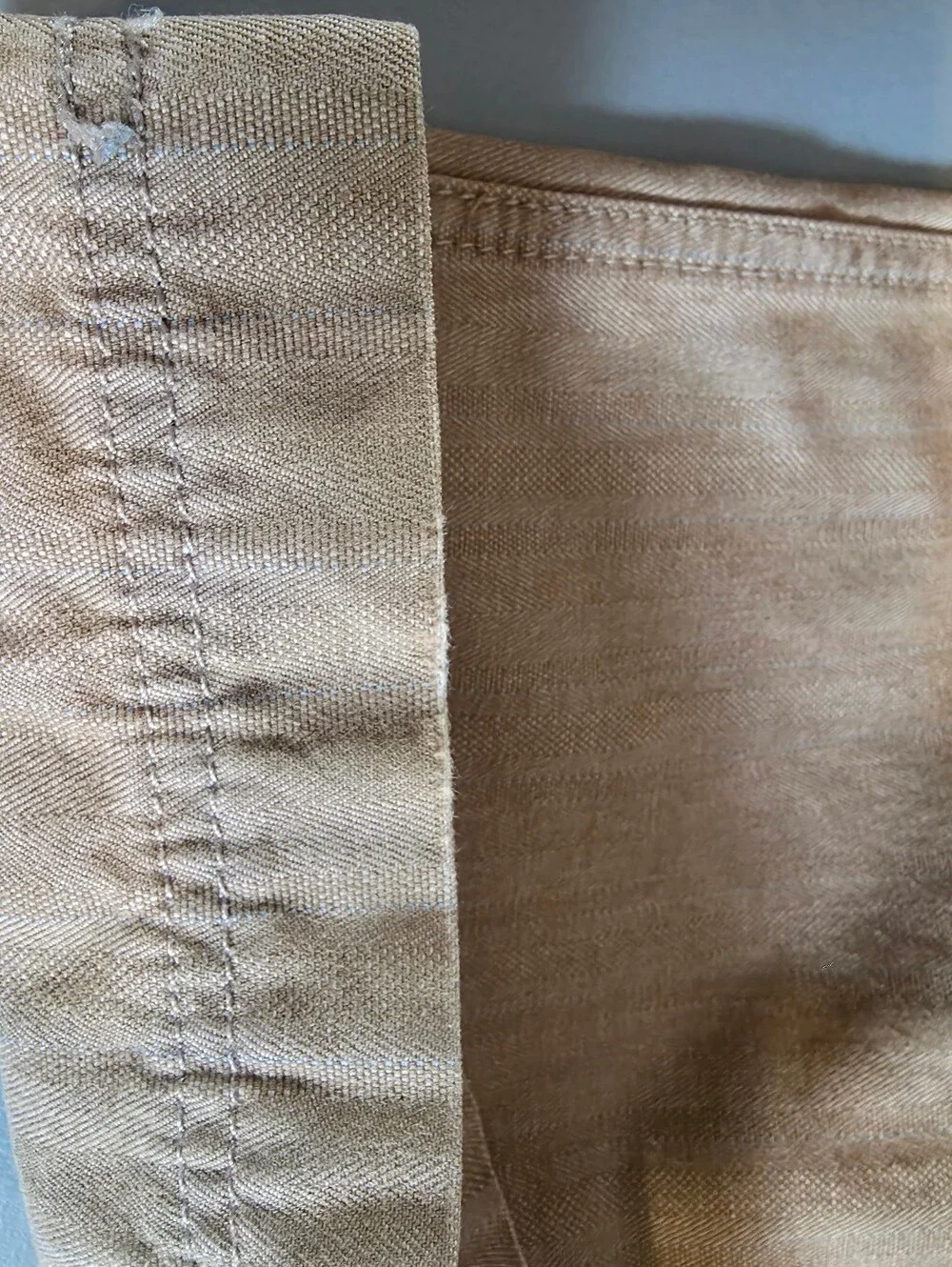 Express Men's Chinos Khaki Flat Front Casual Pants Size 32 x 32